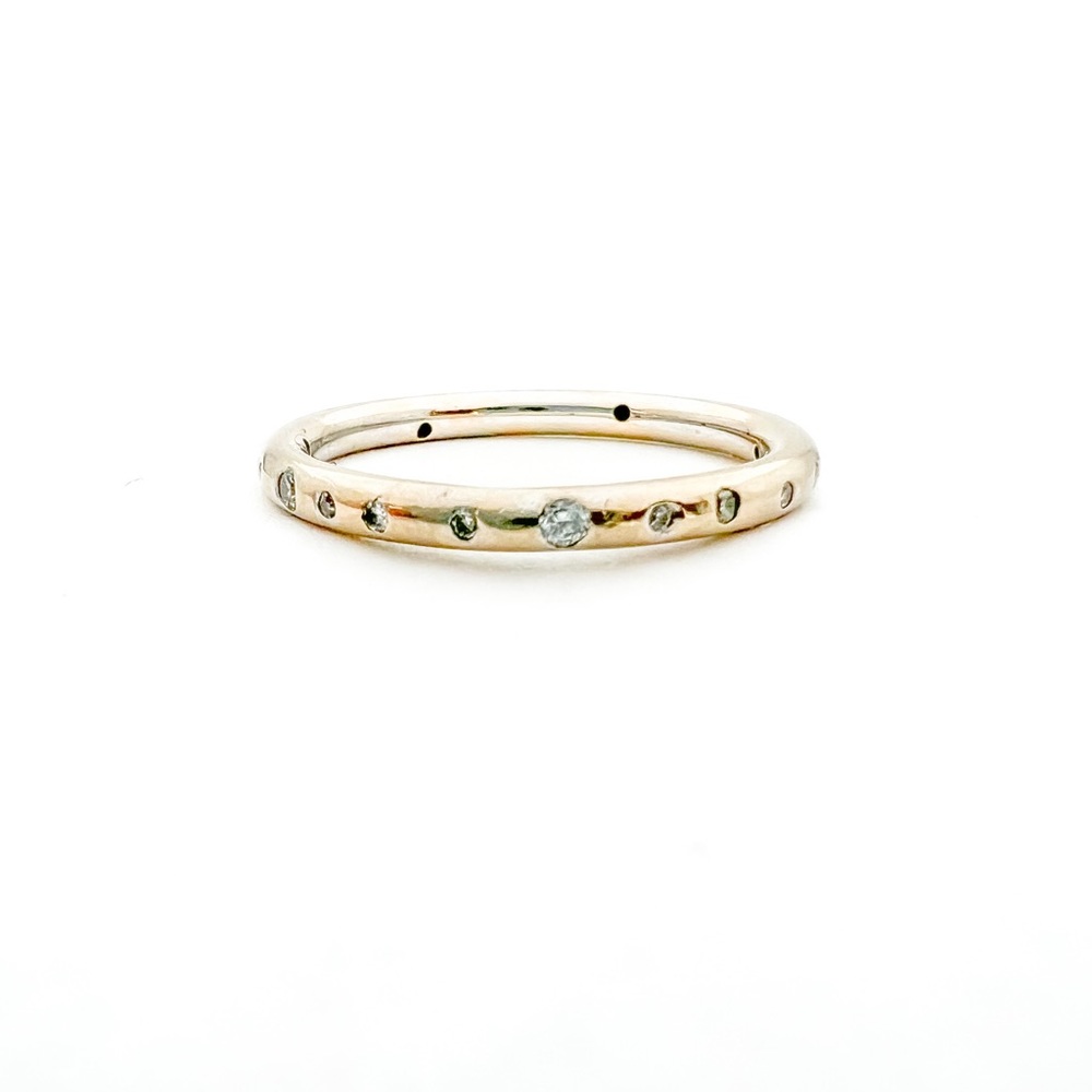 Platino and Diamond Eternity Band